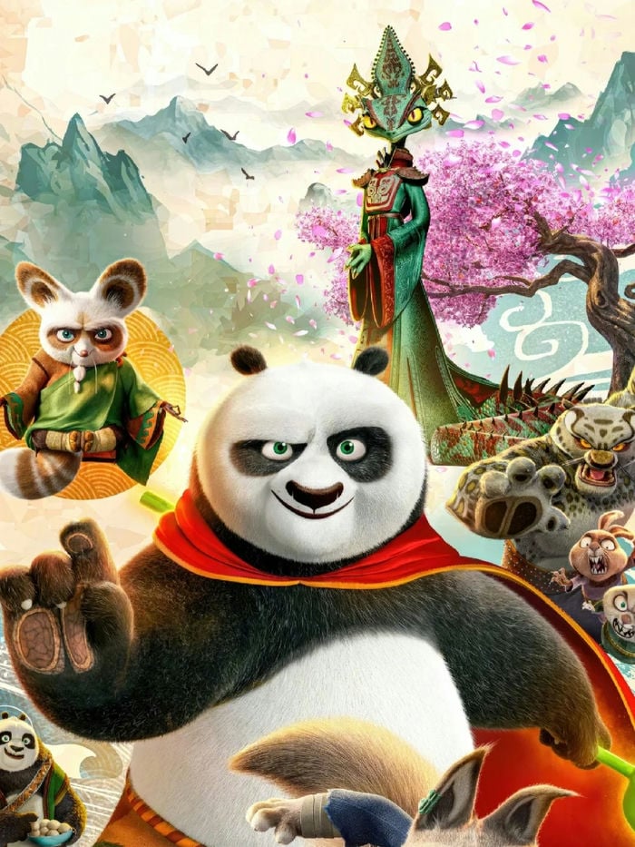 hình nền kung fu panda và sư phụ