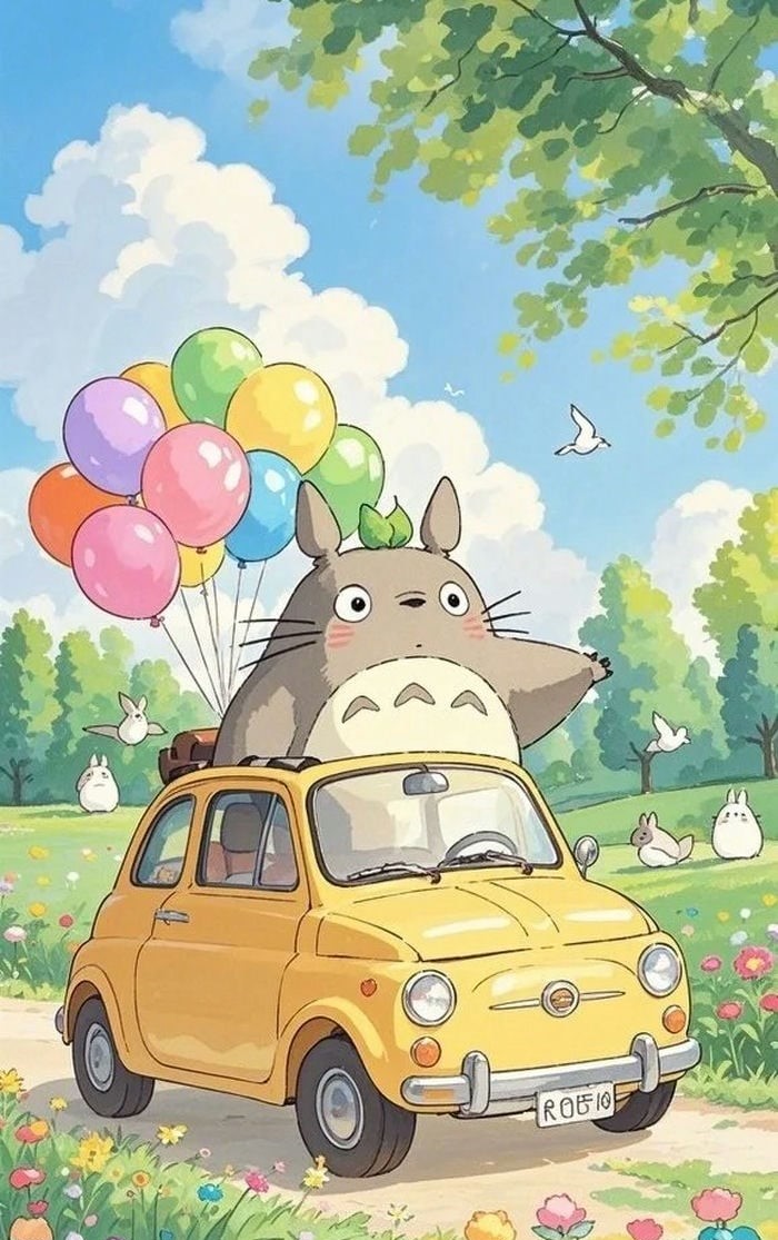 hình nền máy tính totoro 4k