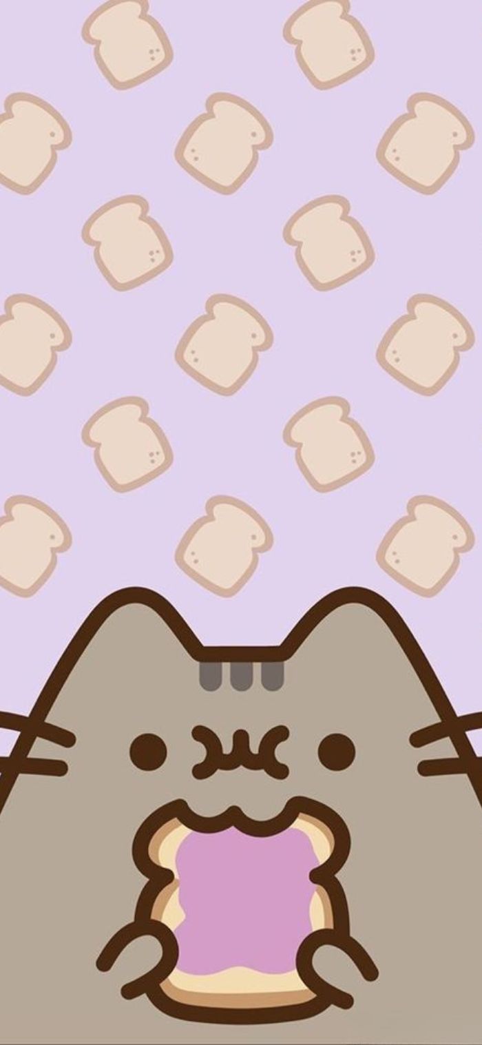 hình nền mèo pusheen măm măm