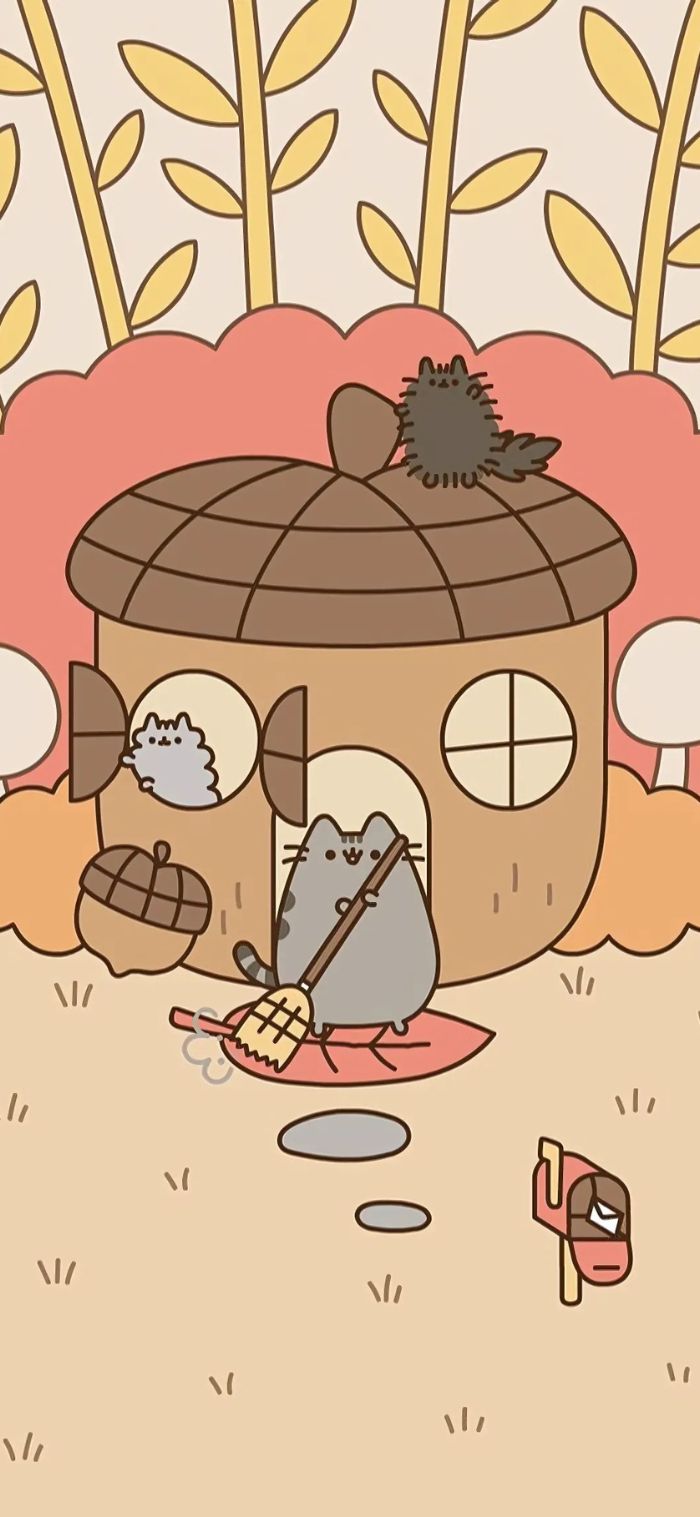 hình nền mèo pusheen sociu