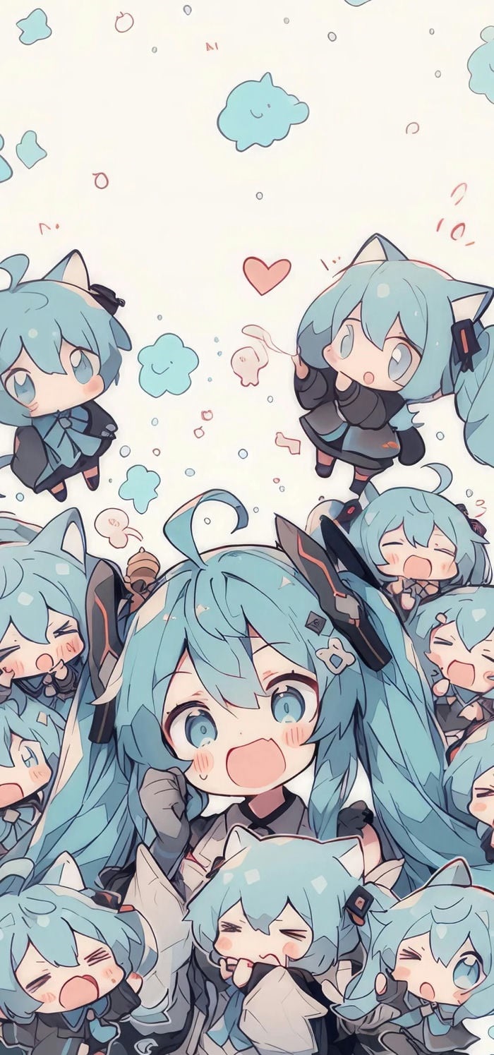 hình nền miku chibi