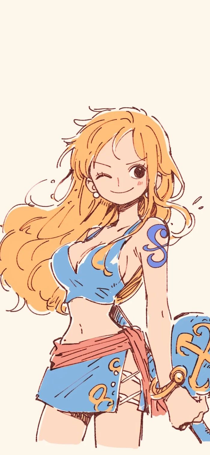 hình nền one piece nami art