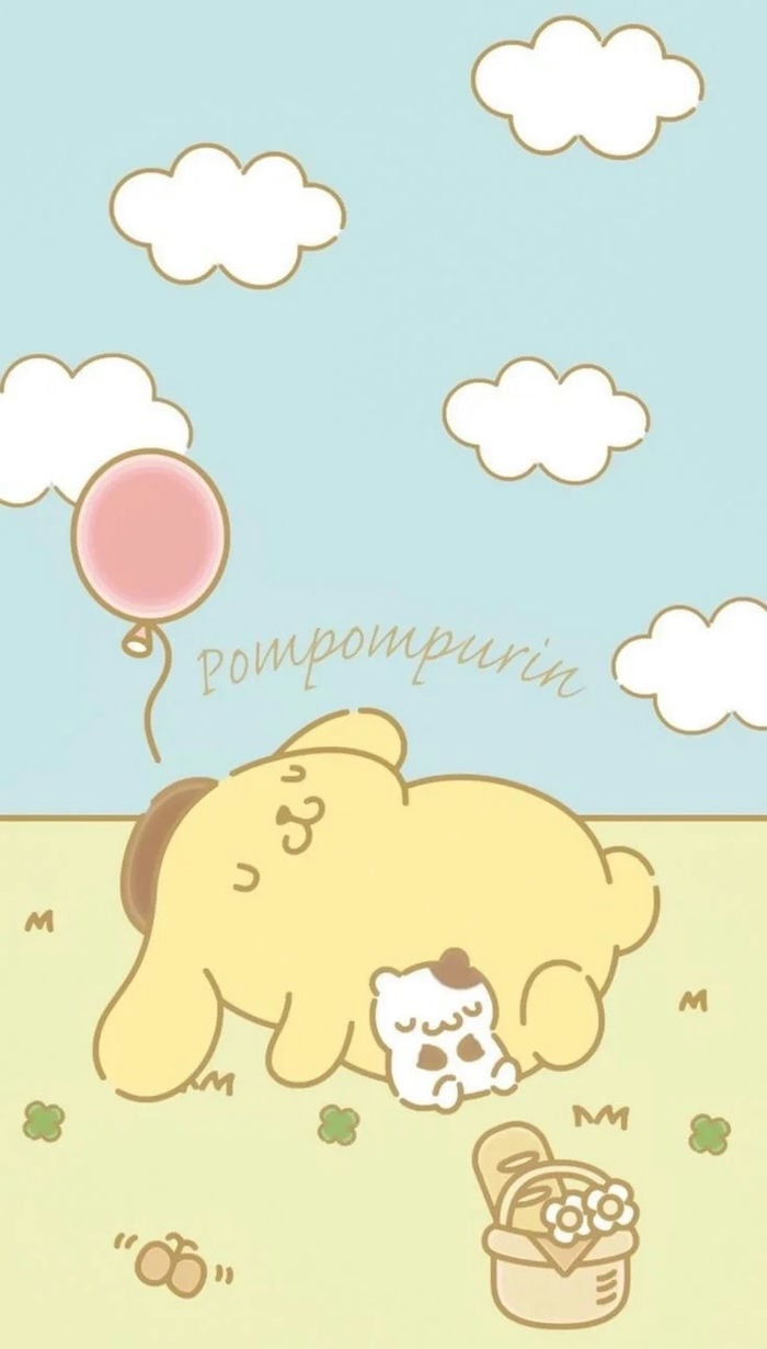 hình nền pompompurin béo