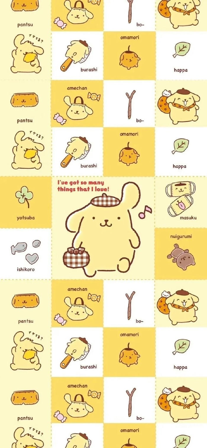 hình nền pompompurin đáng iu