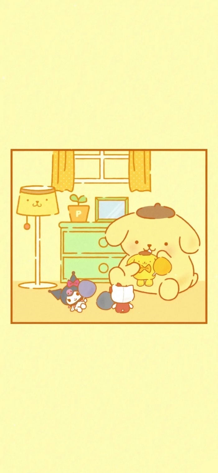 hình nền pompompurin nhỏ xinh