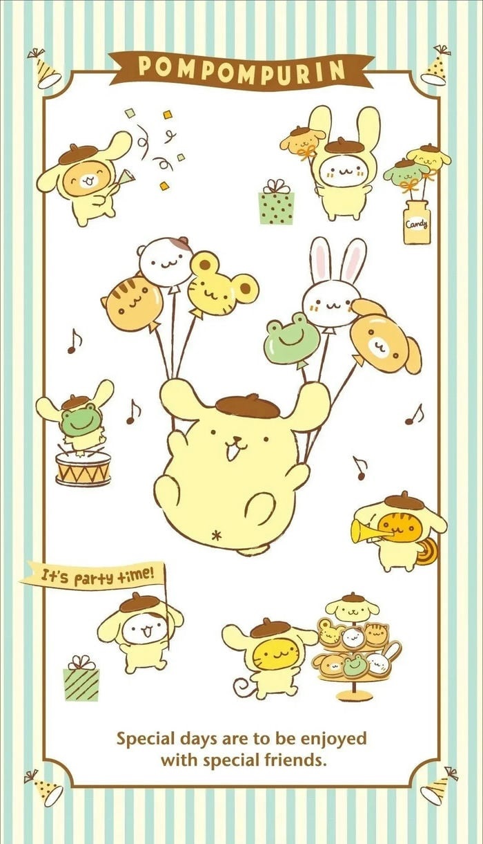 hình nền pompompurin tinh nghịch