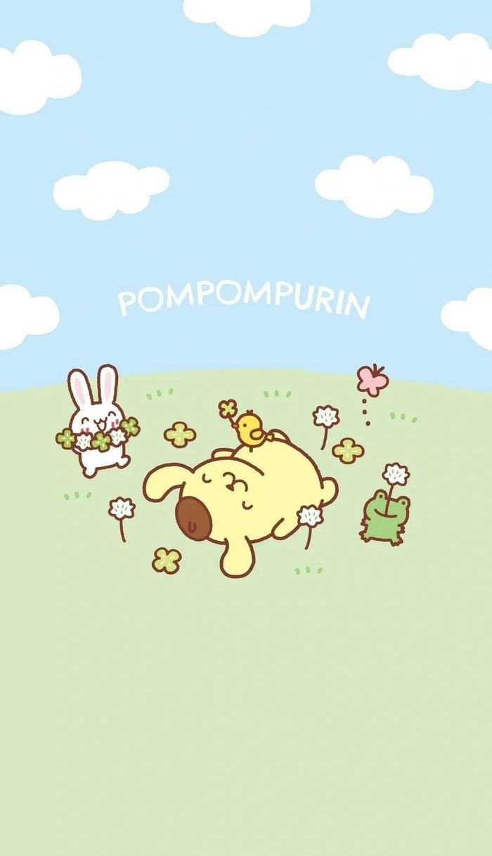 hình nền pompompurin tinh quái