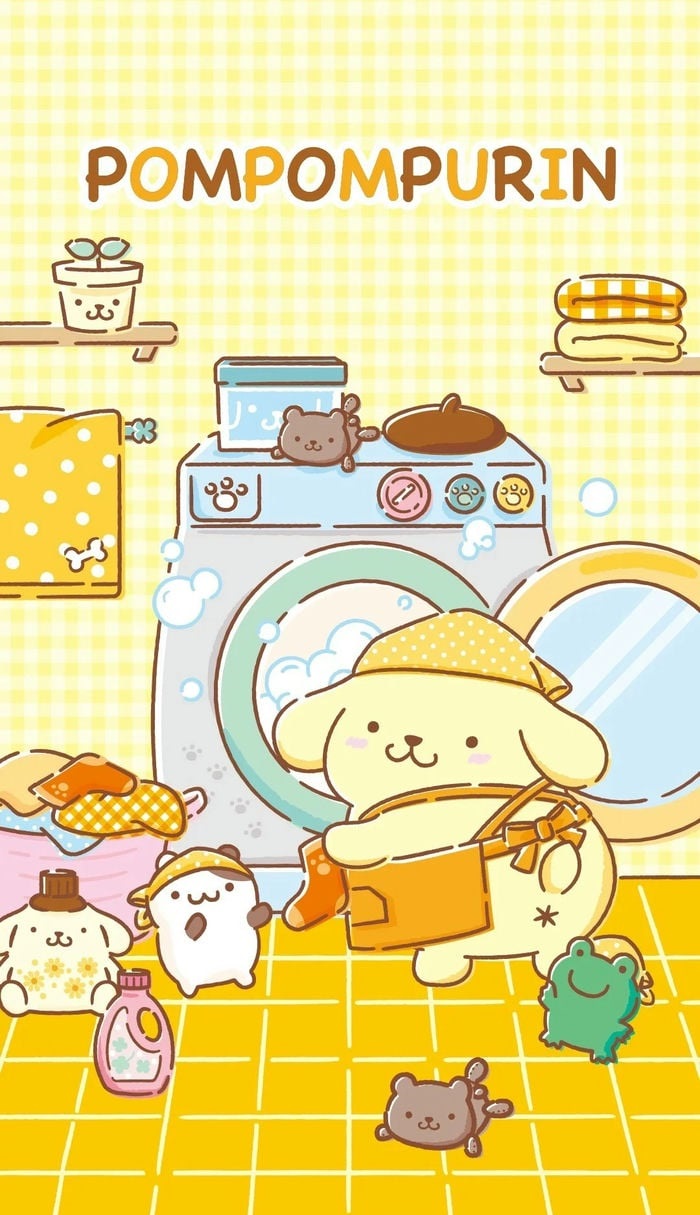 hình nền pompompurin trong nhà