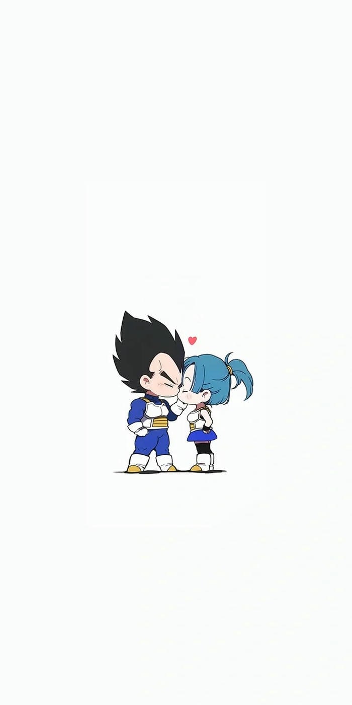 hình nền vegeta bulma dễ thương