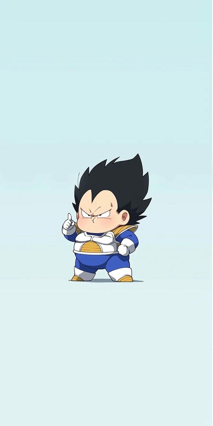 hình nền vegeta dễ thương