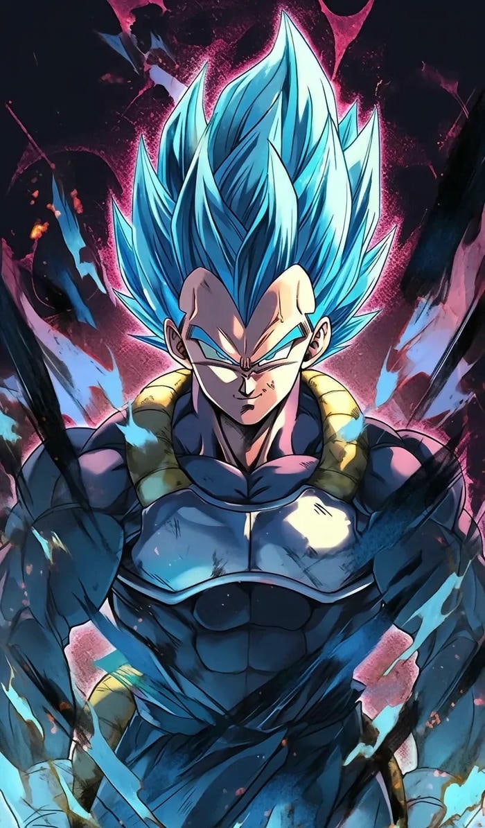 hình nền vegeta ss blue