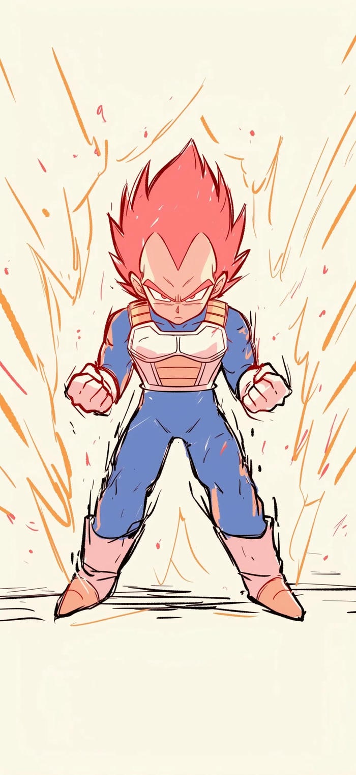 hình nền vegeta ss god kháu khỉnh