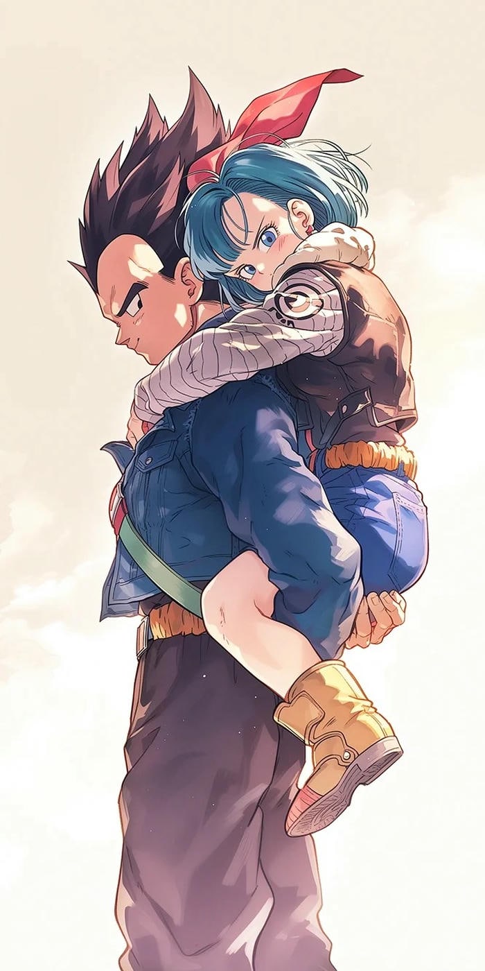 hình nền vegeta và bulma