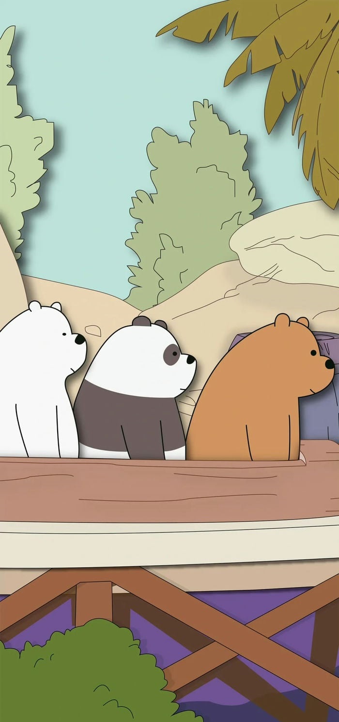 hình nền we bare bears buồn