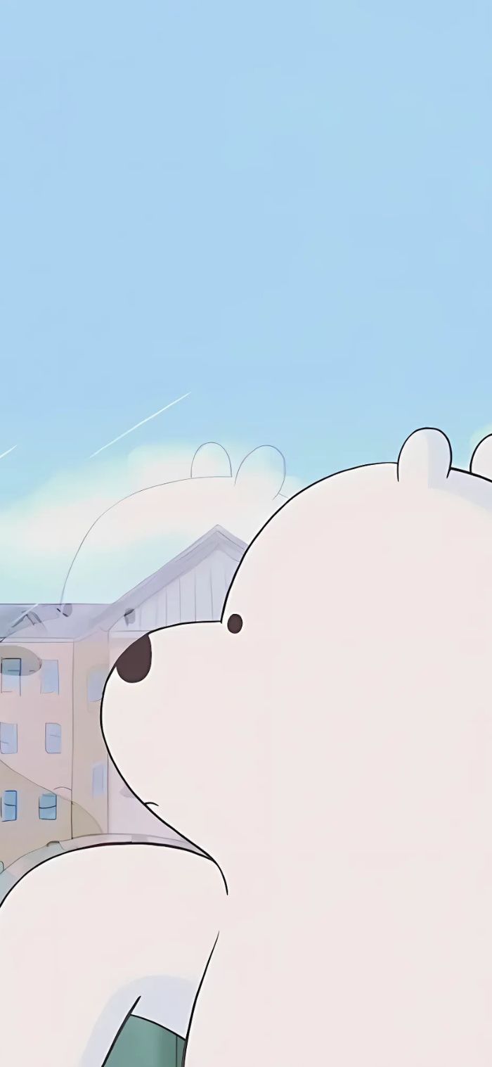 hình nền we bare bears gấu trắng