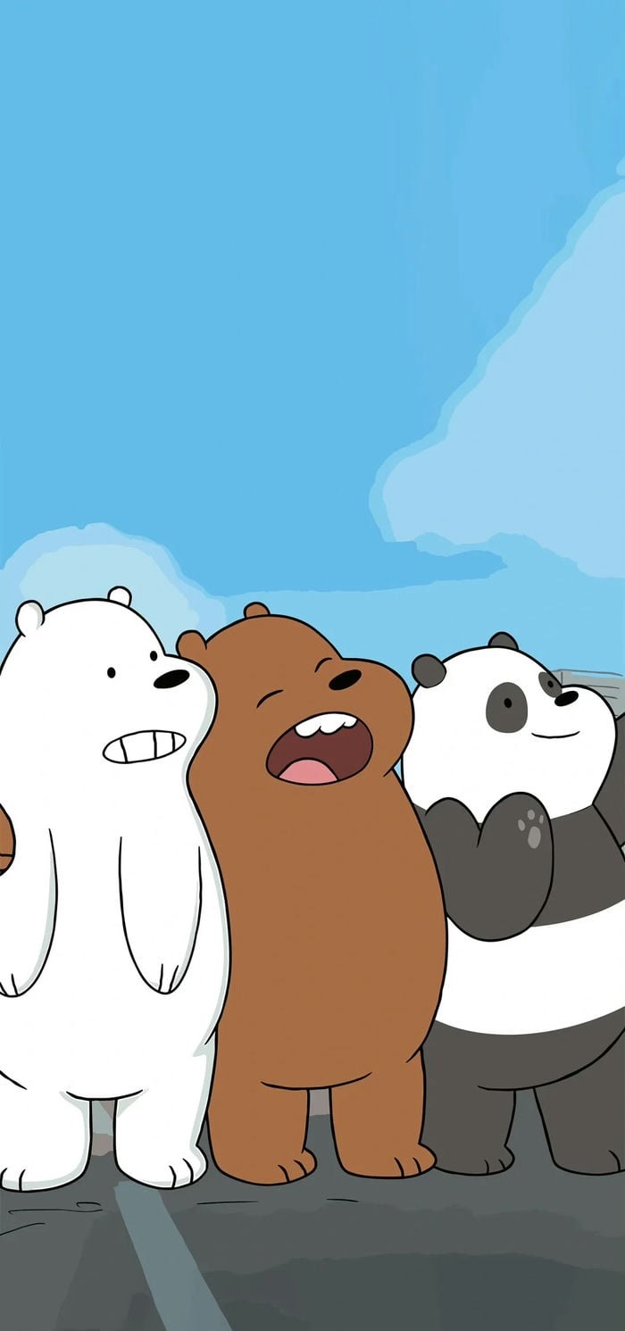 hình nền we bare bears ngạc nhiên