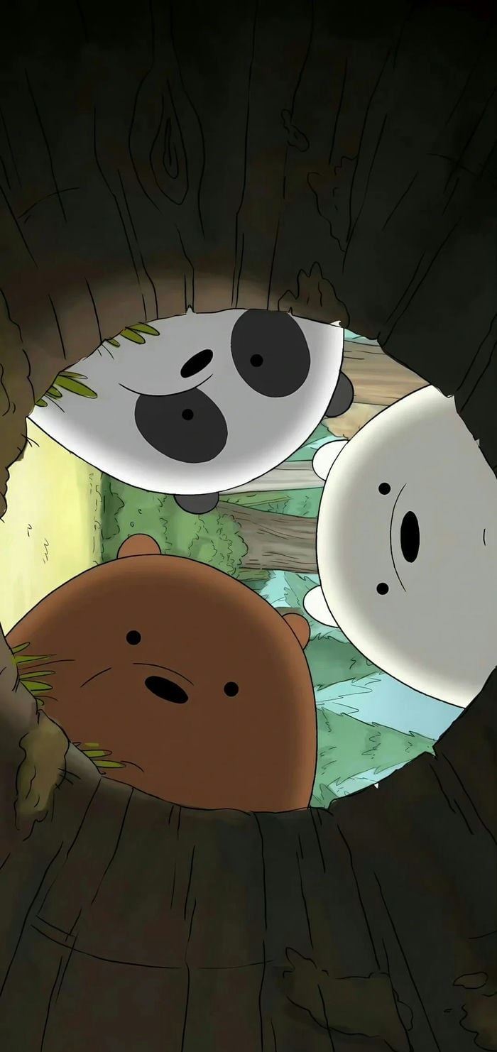 hình nền we bare bears ngầu