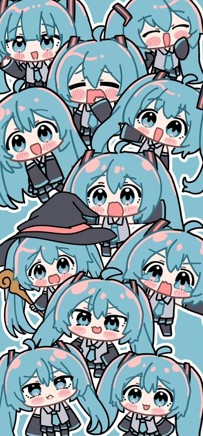 miku hình nền chibi