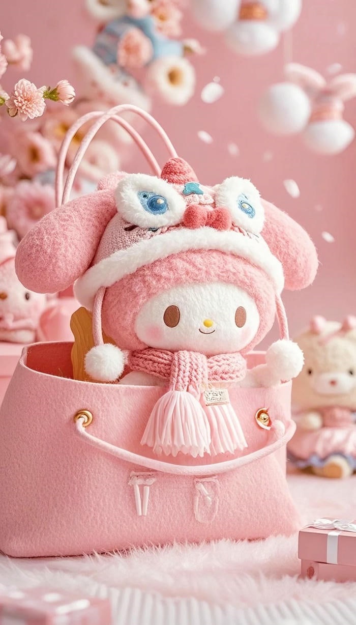 my melody màu hồng cute