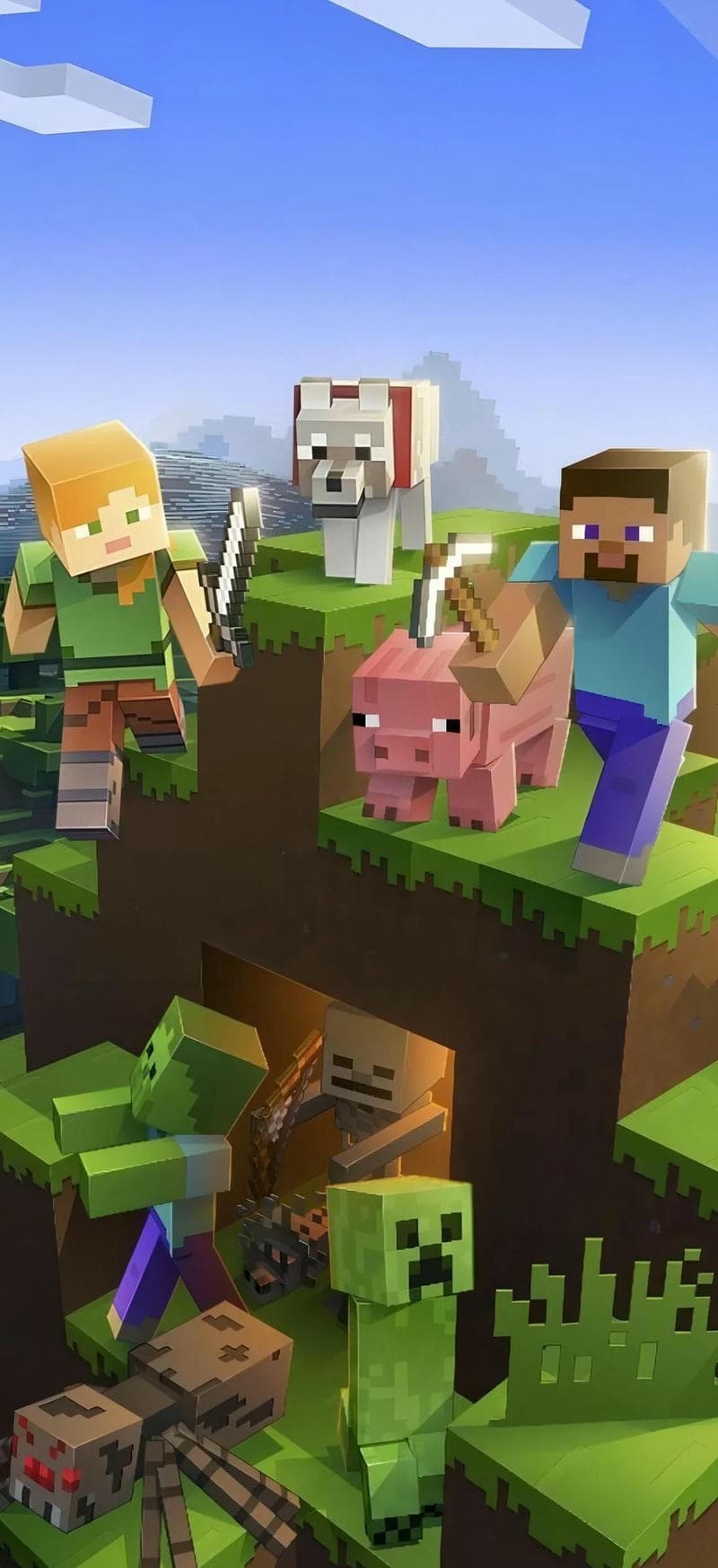 nền minecraft