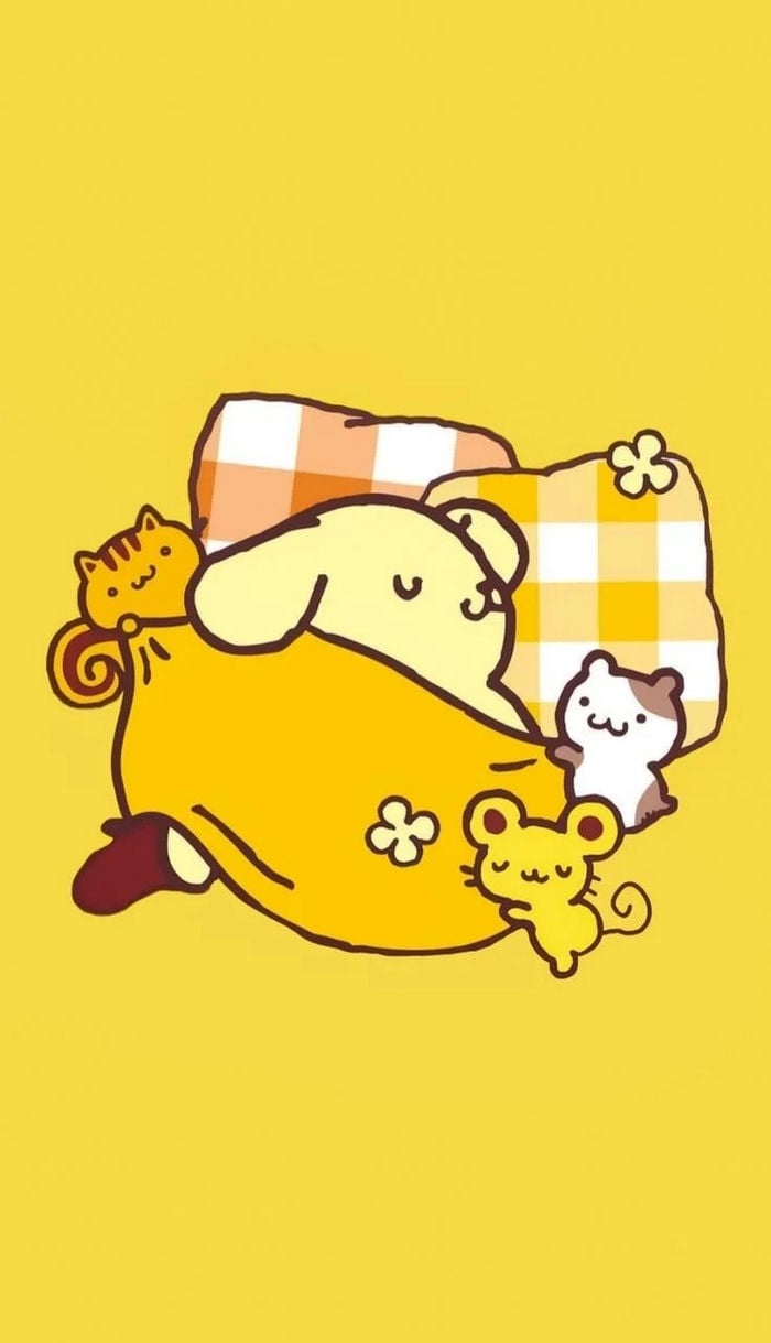 pompompurin hình nền ngủ