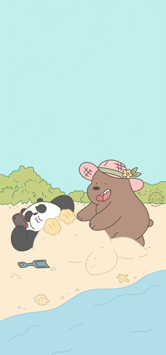 we bare bears hình nền 3 chú gấu cute