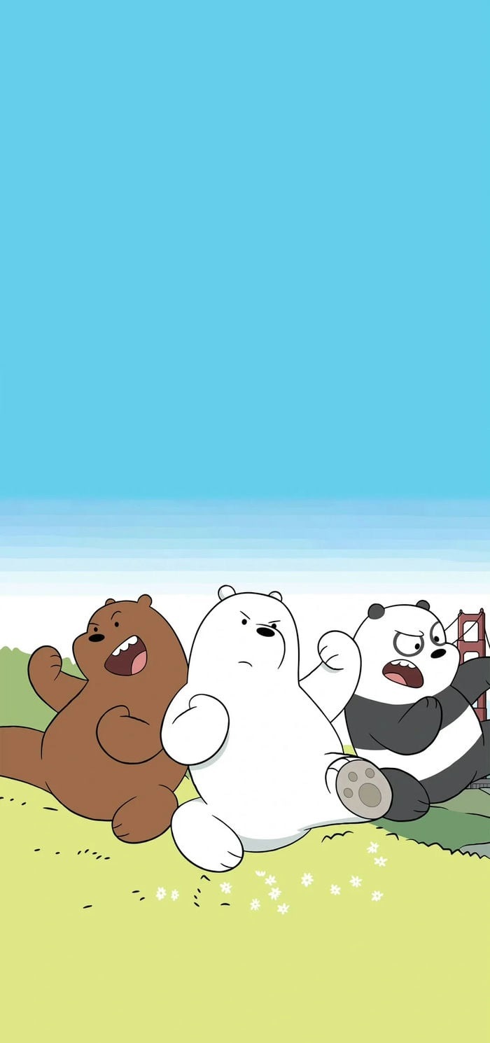 we bare bears hình nền máy tính 4k