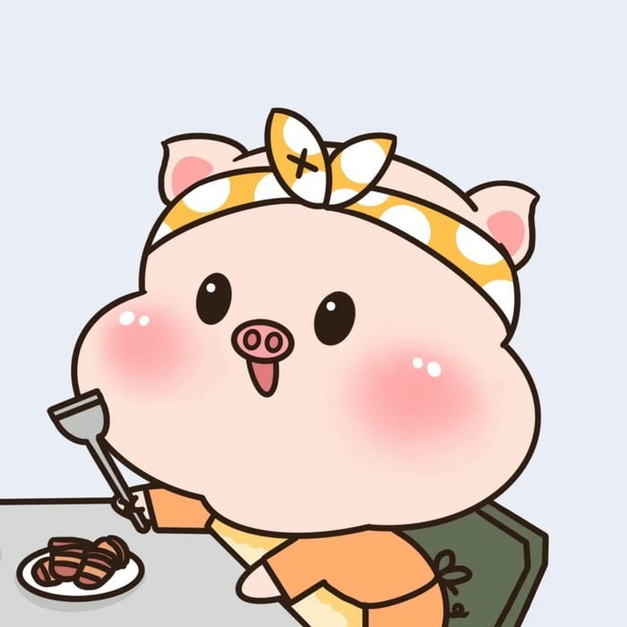 avatar heo con đôi cặp