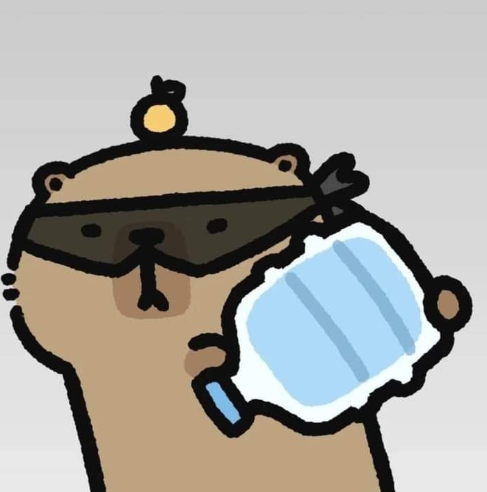 avatar vẽ capybara cute