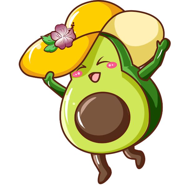 hình ảnh avatar quả bơ cute full hd