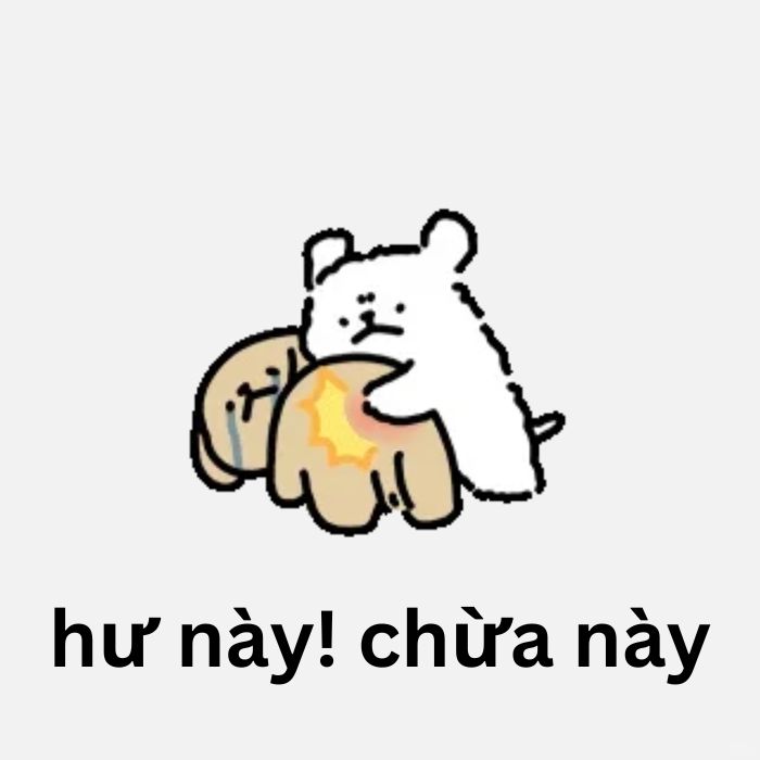 meme đánh nhau dễ thương