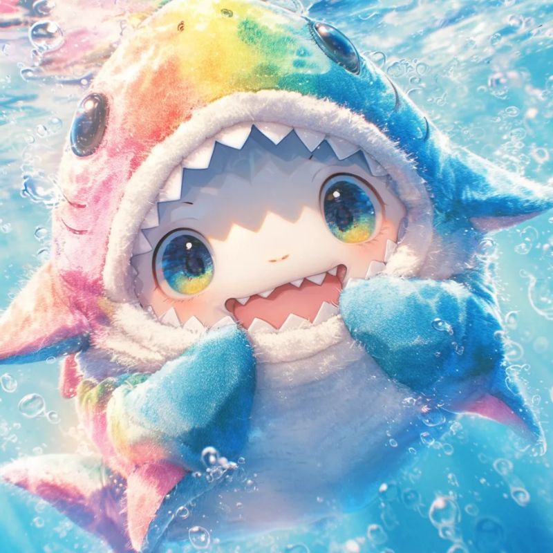 ảnh cá mập cute chất