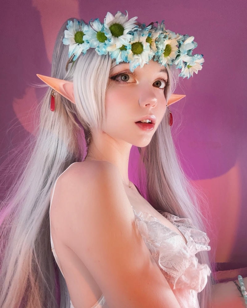 ảnh cosplay frieren dễ thương