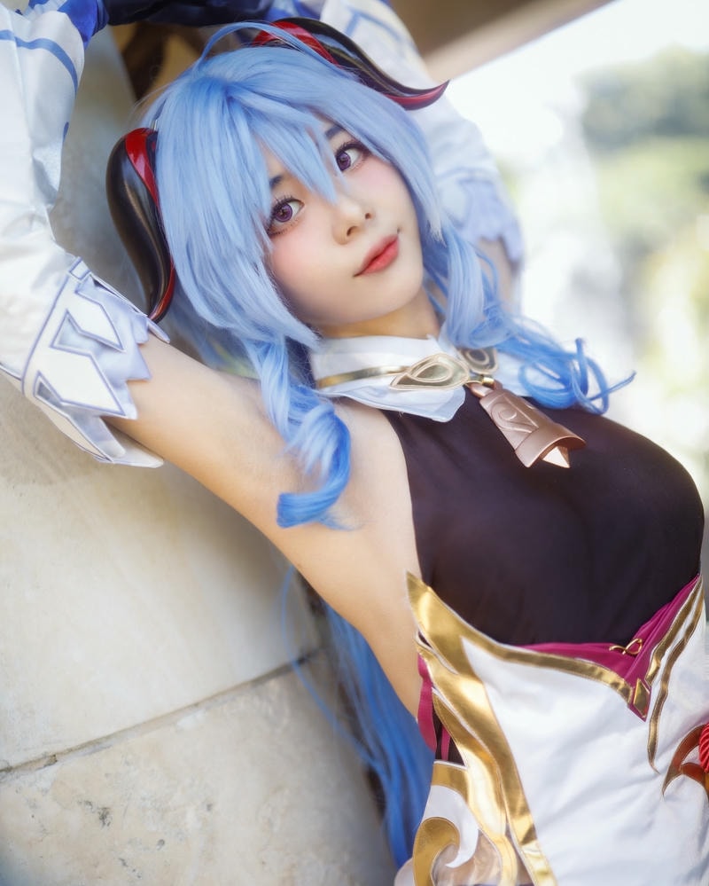 ảnh cosplay ganyu cực đẹp