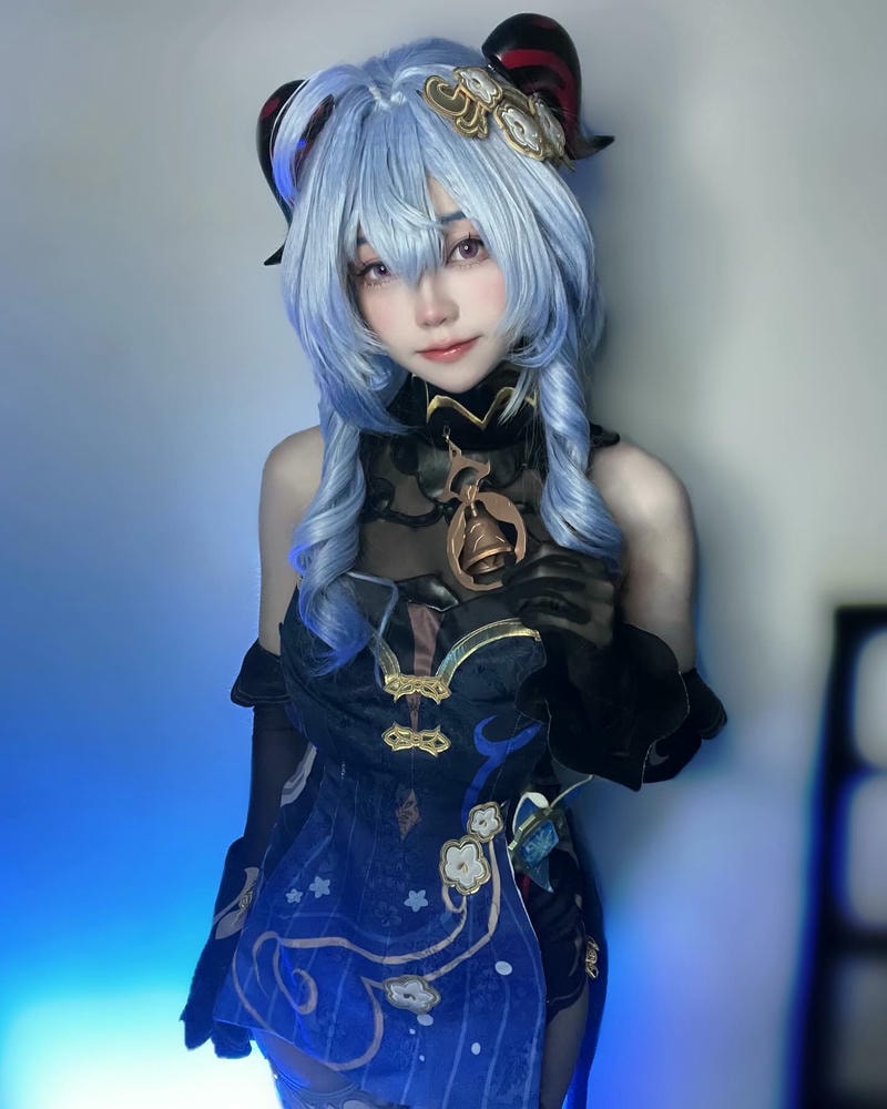 ảnh cosplay ganyu đáng yêu