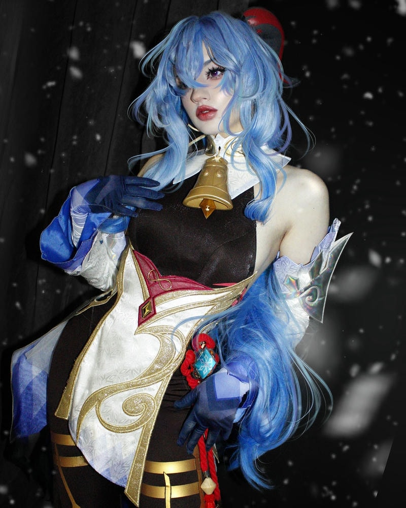 ảnh cosplay ganyu dễ thương