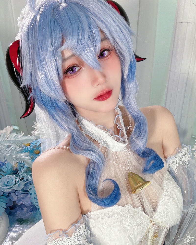 ảnh cosplay ganyu ngọt nước