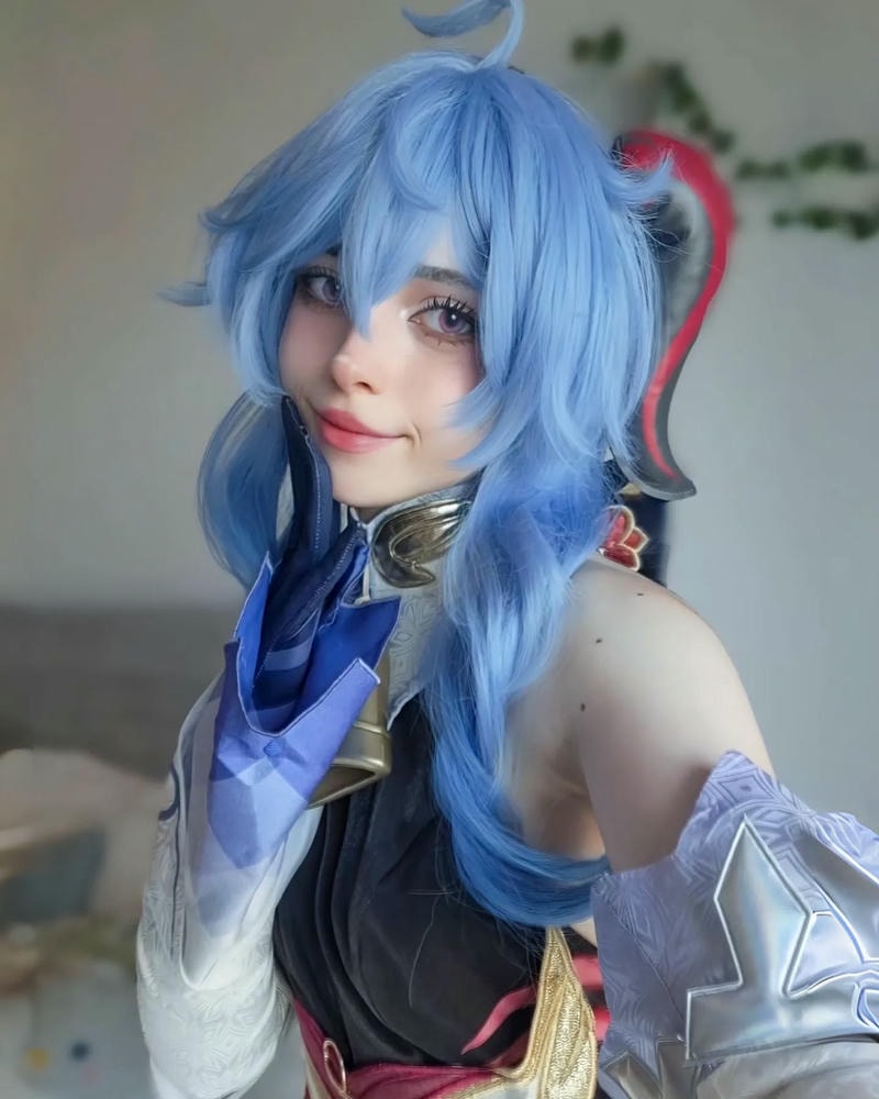 ảnh cosplay ganyu quyễn rũ