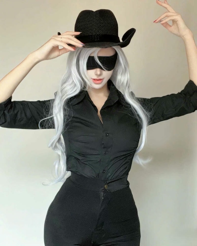 ảnh cosplay gojo che mắt
