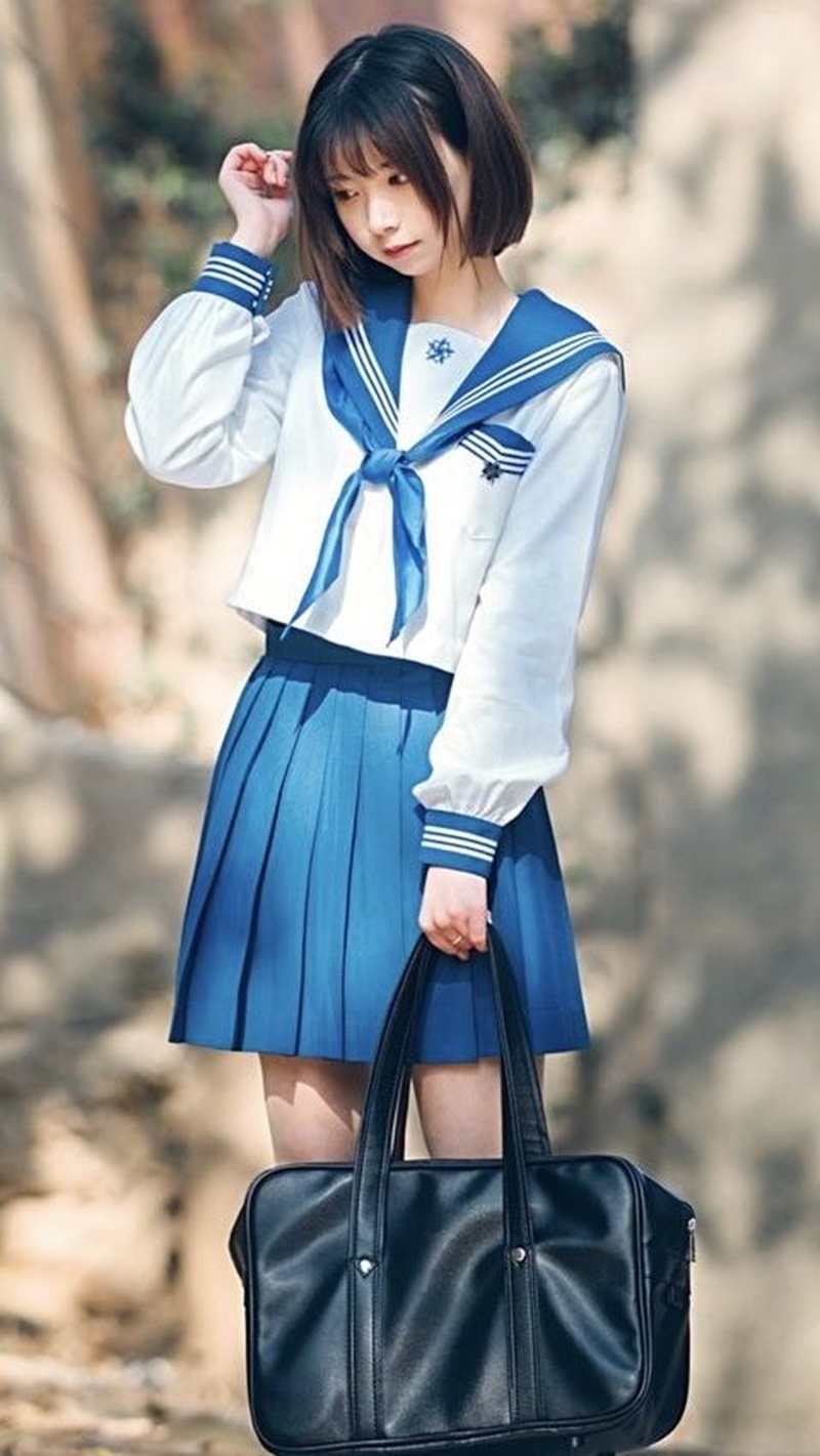 ảnh cosplay học sinh dễ thương
