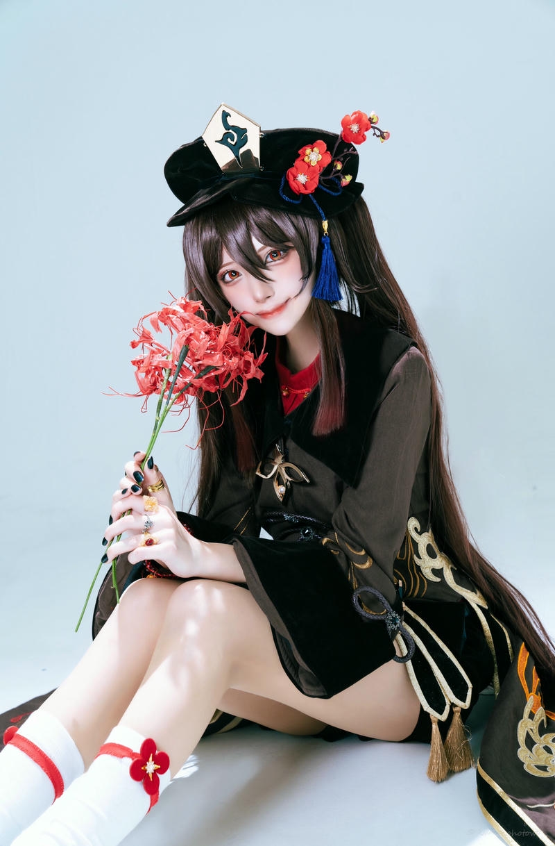 ảnh cosplay hutao đáng yêu