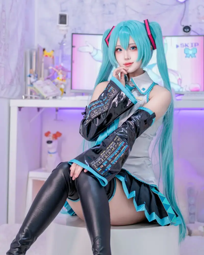 ảnh cosplay miku dễ thương
