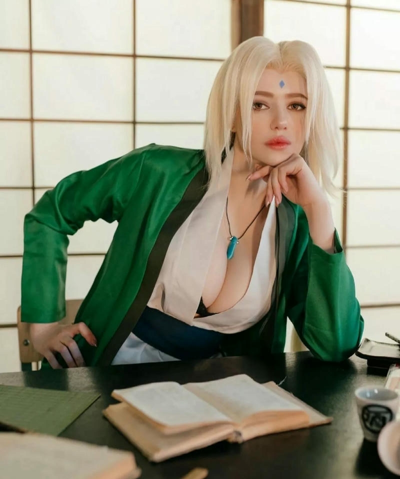ảnh cosplay tsunade dễ thương