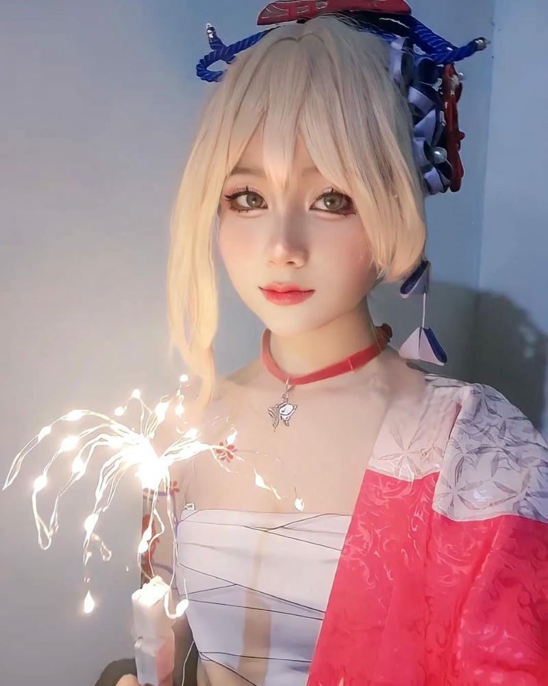 ảnh yoimiya cosplay cực đẹp