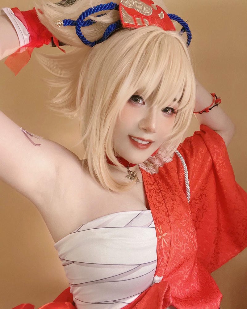 ảnh yoimiya cosplay đáng yêu