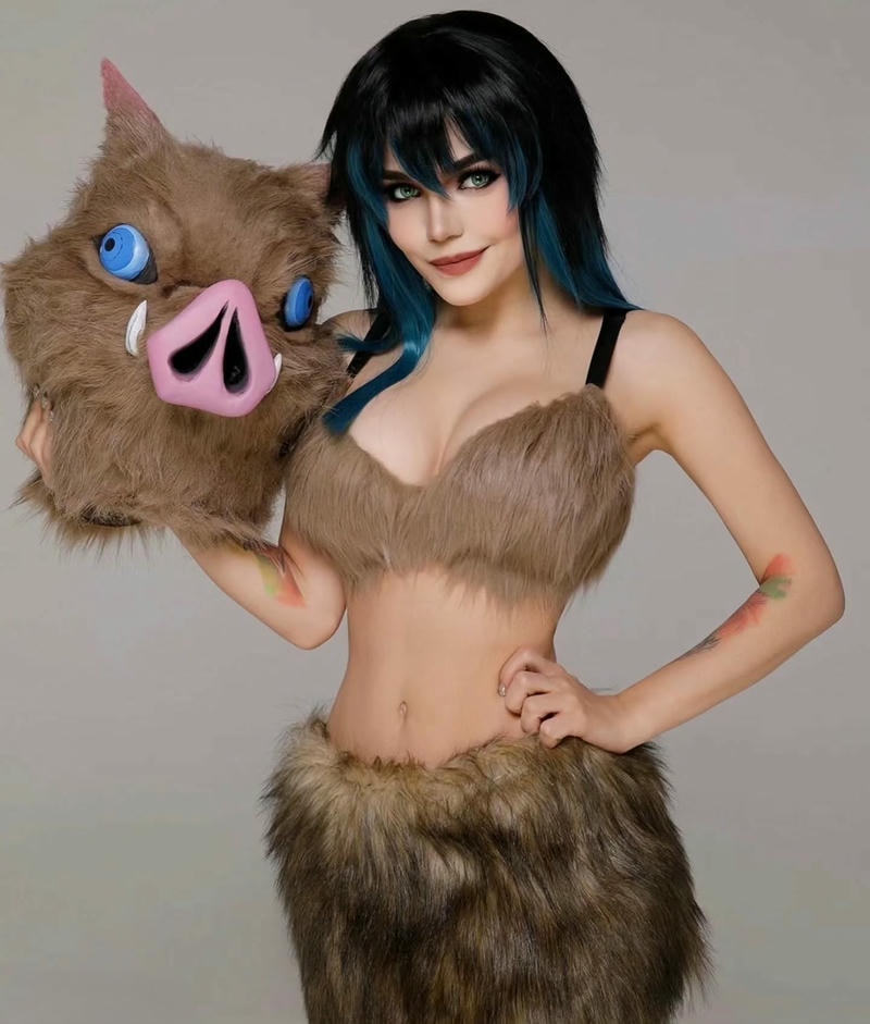 cosplay demon slayer inosuke