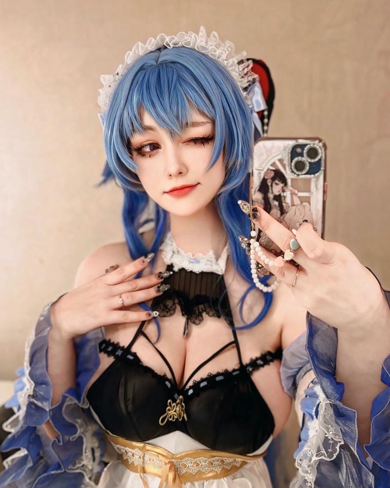cosplay ganyu khiêu gợi