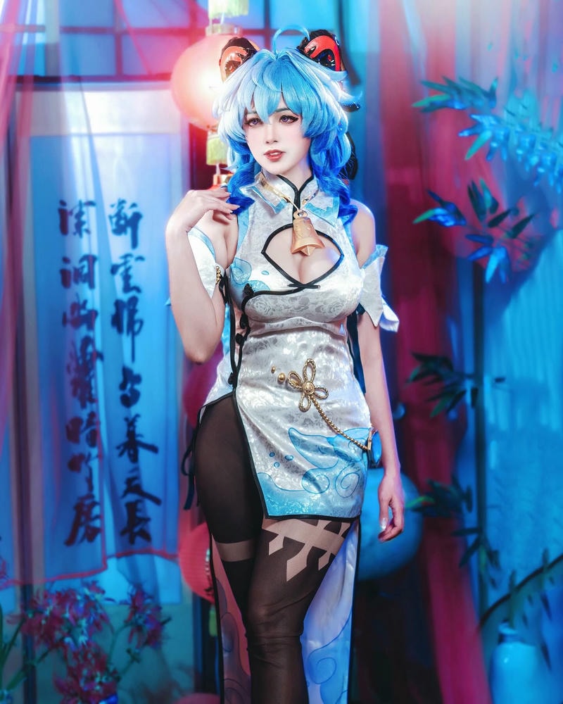 cosplay ganyu nóng bỏng