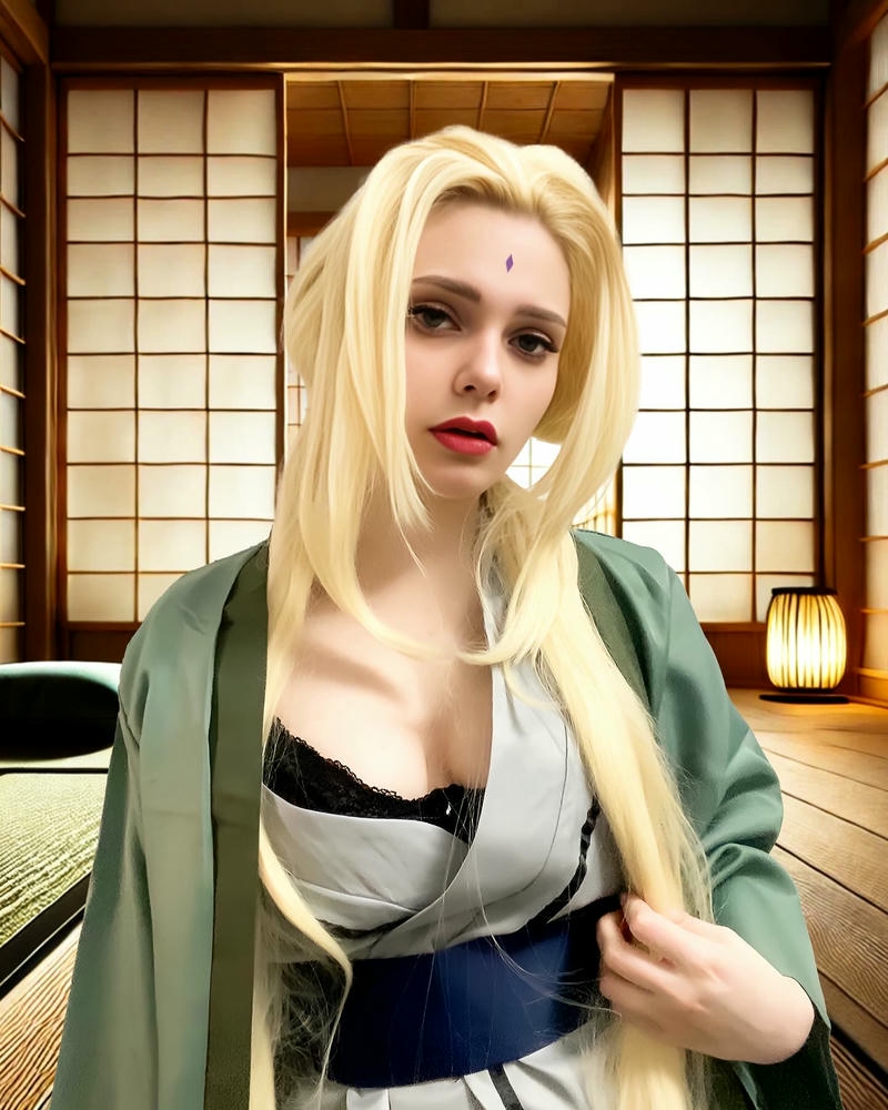 cosplay tsunade đáng yêu