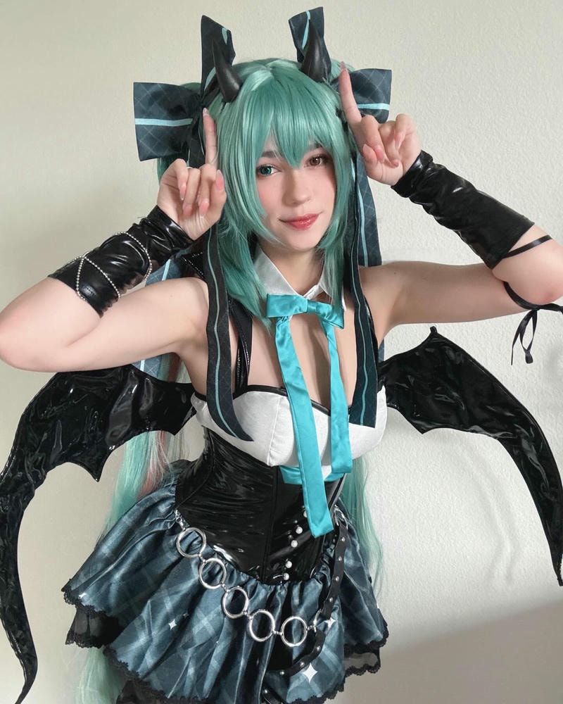 hình ảnh cosplay miku xinh